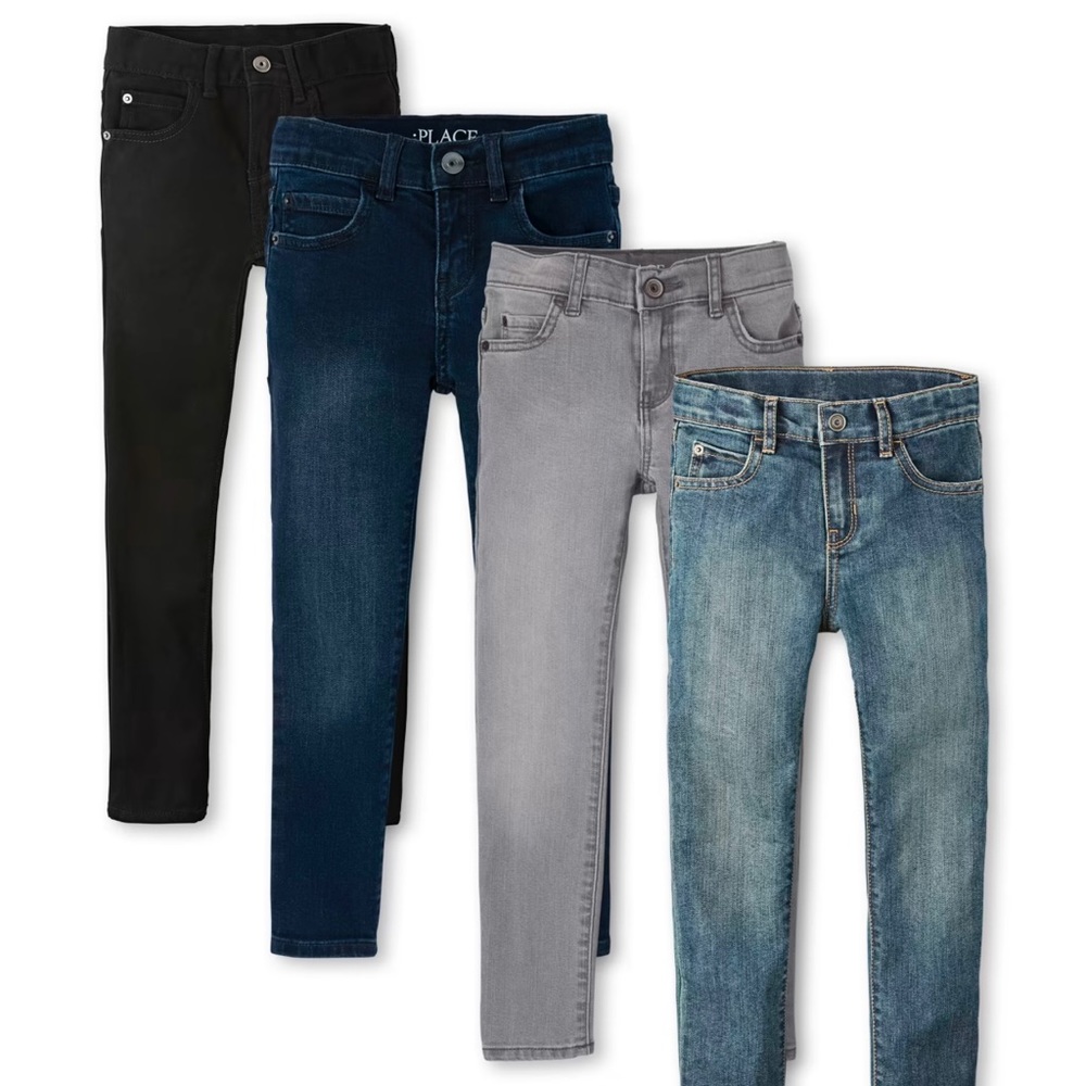 Boys stretch skinny jeans 4 pack NWT